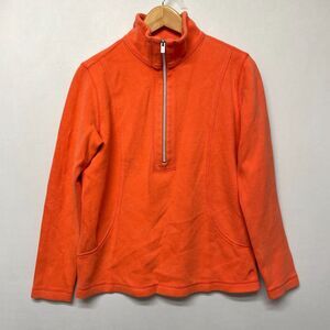 Tommy Bahama Women 1/2 Zip Pullover Sweater Sweatshirt Size Small Orange M289 -8
